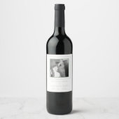 Gepersonaliseerde Foto Sage Groene Wijn Label Wijn Etiket (Voorkant)