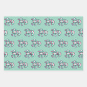 Gepersonaliseerde foto Santa Candy Cane Inpakpapier Vel (Voorkant 2)