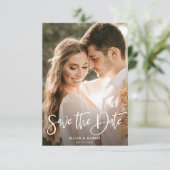 gepersonaliseerde foto save the date uitnodiging (Staand voorkant)