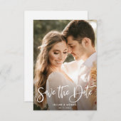 gepersonaliseerde foto save the date uitnodiging (Voorkant / Achterkant)