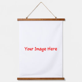 Gepersonaliseerde Foto Selfie Hout Top Wandtapijt Hangend Wandkleed