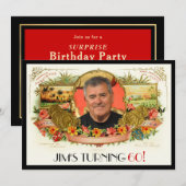 Gepersonaliseerde Foto Sigaar Box Label Party Uitn Kaart (Voorkant / Achterkant)