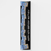 Gepersonaliseerde foto sjabloon Verjaardag / ander Spandoek (Verticaal)