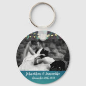 Gepersonaliseerde foto Sleutelhanger Beach Sunset (Voorkant)