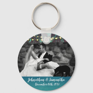 Gepersonaliseerde foto Sleutelhanger Beach Sunset 