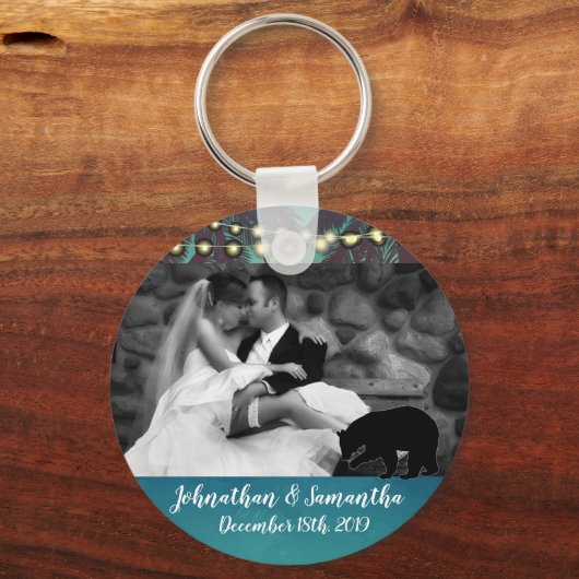 Gepersonaliseerde foto Sleutelhanger Beach Sunset  (Voorkant)