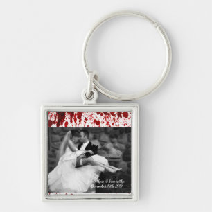 Gepersonaliseerde foto Sleutelhanger Bloedsplatter