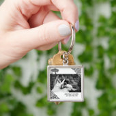 Gepersonaliseerde foto Sleutelhanger Boho Buffalo  (Hand)
