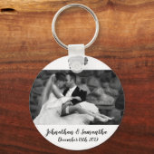 Gepersonaliseerde foto Sleutelhanger Boho Buffalo  (Voorkant)