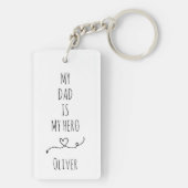 Gepersonaliseerde foto Sleutelhanger cadeau voor p (achterkant)