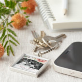 Gepersonaliseerde Foto Sleutelhanger Geometric Gar (Zijkant)