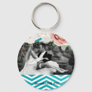 Gepersonaliseerde Foto Sleutelhanger Geometrisch R