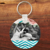 Gepersonaliseerde Foto Sleutelhanger Geometrisch R (Voorkant)