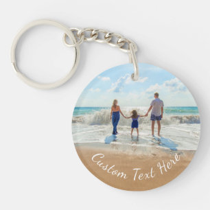 Gepersonaliseerde Foto Sleutelhanger Geschenk Aang