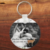 Gepersonaliseerde foto Sleutelhanger Herten Doe Bu (Voorkant)