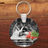 Gepersonaliseerde foto Sleutelhanger XMAS Truck Ba (Voorkant)