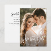 gepersonaliseerde foto sparen de datumuitnodiging kaart (Voorkant / Achterkant)