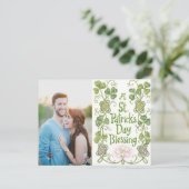 Gepersonaliseerde foto St. Patricks Day Briefkaart (Staand voorkant)