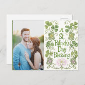 Gepersonaliseerde foto St. Patricks Day Briefkaart (Voorkant / Achterkant)