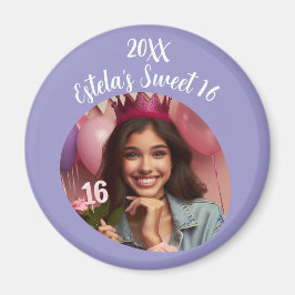 Gepersonaliseerde foto Sweet 16th Birthday Keepsak Magneet