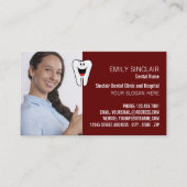 Gepersonaliseerde foto, tandartsafspraak visitekaartje (Voorkant)