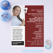 Gepersonaliseerde foto, Tandheelkunde, Tandarts Ad Flyer (Enkel)