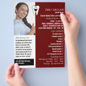 Gepersonaliseerde foto, Tandheelkunde, Tandarts Ad Flyer (Hand)