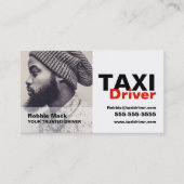 Gepersonaliseerde foto, taxichauffeur visitekaartje (Voorkant)