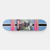 Gepersonaliseerde foto / tekst Racing Strip Persoonlijk Skateboard (Horizontaal)