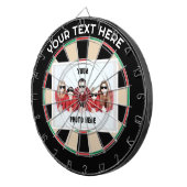 Gepersonaliseerde foto / tekst Traditioneel Dartbord (Voorkant Rechts)