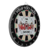 Gepersonaliseerde foto / tekst Traditioneel Dartbord (Voorkant Links)