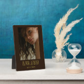 Gepersonaliseerde foto trendy fotoplaat (Zijkant)