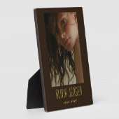 Gepersonaliseerde foto trendy fotoplaat (Zijkant)