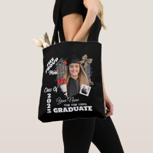 Gepersonaliseerde foto, trotse moeder van een 2025 tote bag