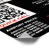 Gepersonaliseerde foto, Uber Driver - prijslijst Poster (Hoek)