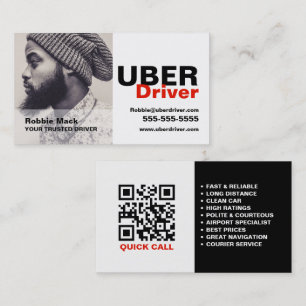 Gepersonaliseerde foto, Uber Driver Visitekaartje