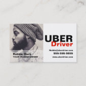 Gepersonaliseerde foto, Uber Driver Visitekaartje (Voorkant)