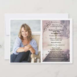 Gepersonaliseerde foto Uitvaart Kaart