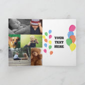 Gepersonaliseerde foto uploaden 1e verjaardag kaart (Binnen)