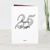 Gepersonaliseerde foto uploaden 25e Jubileum Kaart (Achterkant)