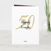 Gepersonaliseerde foto uploaden 50ste Jubileum Kaart (Achterkant)