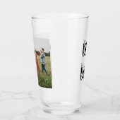 Gepersonaliseerde Foto Vaderdag Drink Glas (Links)
