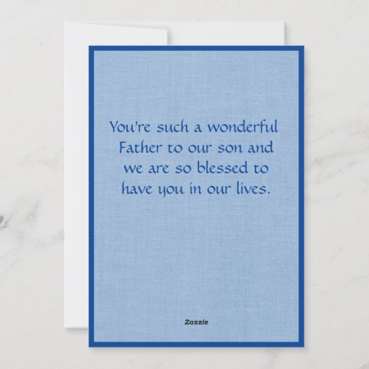 Gepersonaliseerde foto Vaderdag Feestdagenkaart (Achterkant)