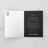 Gepersonaliseerde Foto Vaderdag Vakantie cadeau Ka Kaart (Binnen)