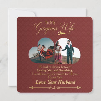 Gepersonaliseerde foto valentijnsdag vakantie kaar