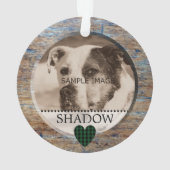 Gepersonaliseerde foto van foto's Geheime kerstmis Ornament (achterkant)