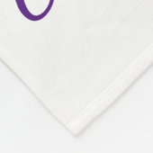 Gepersonaliseerde foto van grootouder fleece deken (Hoek)