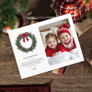 Gepersonaliseerde foto van het kerstweer briefkaart