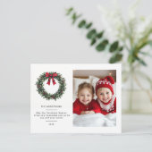 Gepersonaliseerde foto van het kerstweer briefkaart (Staand voorkant)