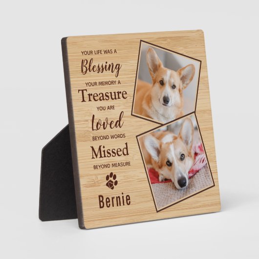 Gepersonaliseerde foto van Pet Loss Keepomwille Pe Fotoplaat (Voorkant)